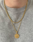 Atlas Gold Compass Necklace Set