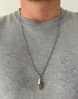 Saint Silver Abstract Pendant Necklace